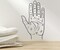 Palmistry Hand Decal, Chiromancy Palm Sticker, Zodiac Decal, Yoga Studio Decor, Hamsa Hand n034 product 1